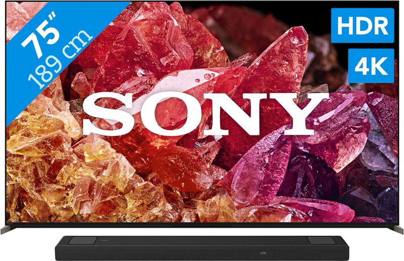 Foto van Sony bravia kd-75x95k (2022) + soundbar