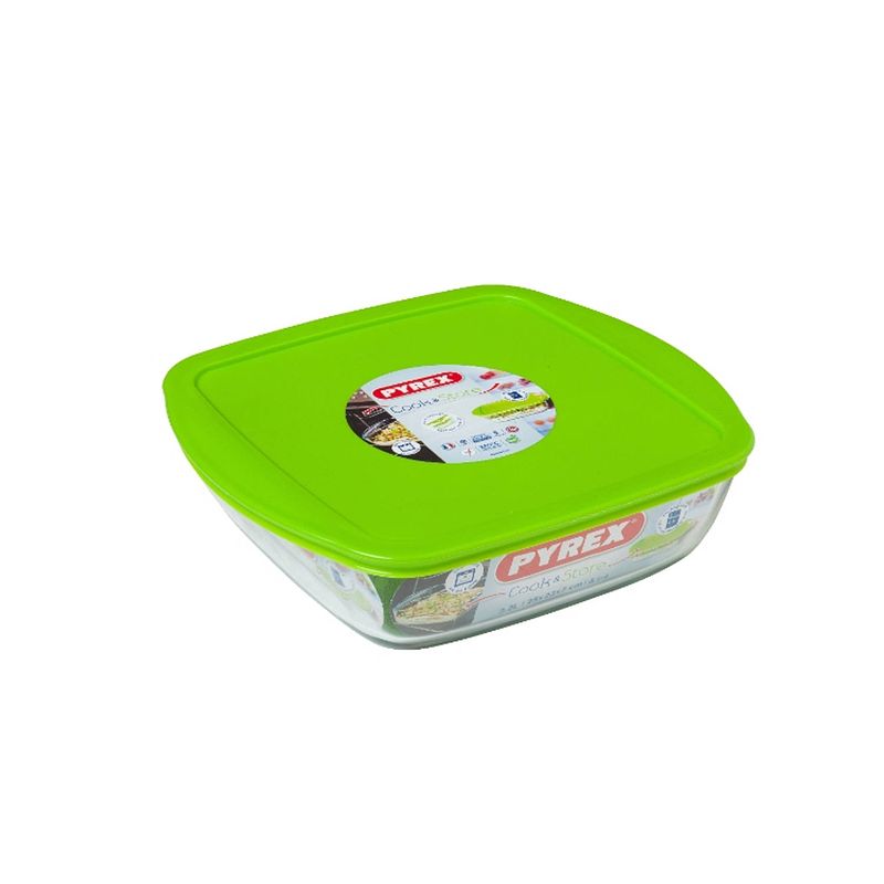 Foto van Pyrex ovenschaal met deksel cook & store - 25 x 22 x 7 cm / 2.2 liter