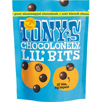 Foto van Tony'ss chocolonely lil'sbits puur sinaasappel chocokoek 120g bij jumbo