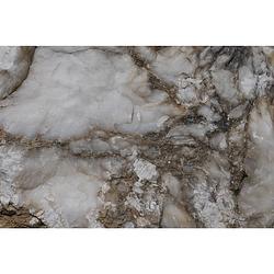 Foto van Inductiebeschermer - marmer steen grijs - 78x78 cm