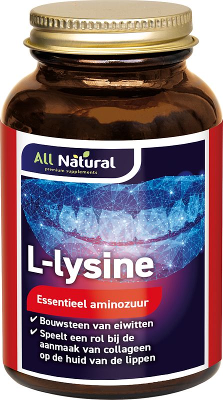 Foto van All natural l-lysine tabletten