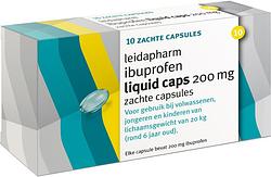 Foto van Leidapharm ibuprofen 200mg liquid capsules