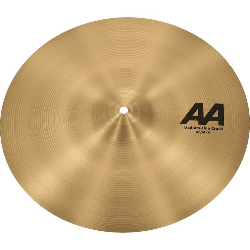 Foto van Sabian aa 16 inch medium thin crash bekken