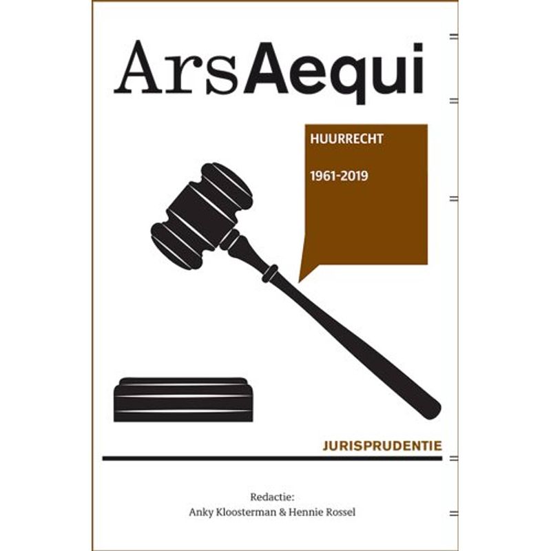 Foto van Jurisprudentie huurrecht 2019 - ars aequi