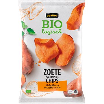 Foto van Jumbo biologisch zoete aardappelchips 100g