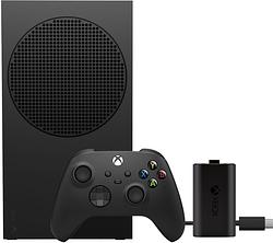 Foto van Xbox series s 1 tb zwart + play & charge kit