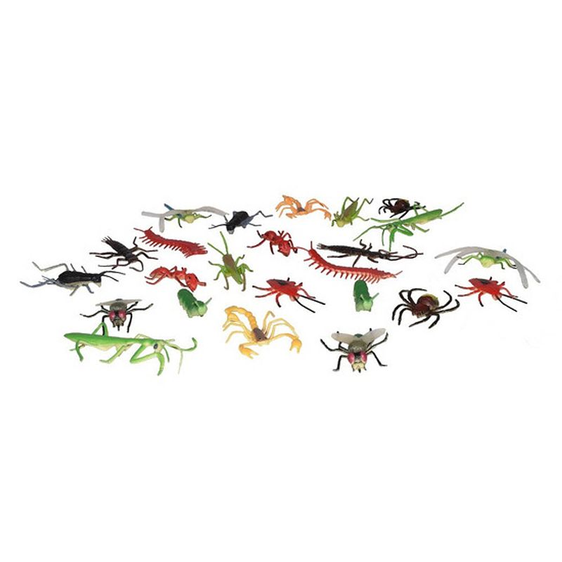 Foto van Speelset kinderen insecten 24 delig - dieren insecten speelgoed - speelgoed voor kinderen
