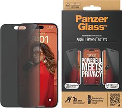Foto van Panzerglass ultra-wide fit apple iphone 15 pro privacy screenprotector glas