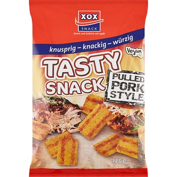 Foto van Xox tasty snack pulled pork style 125 g bij jumbo