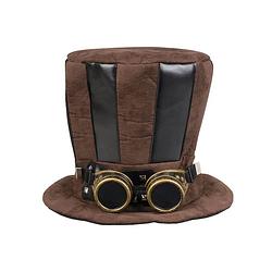 Foto van Boland hoed steampunk one size bruin