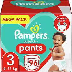 Foto van Pampers - baby dry pants - maat 3 - mega pack - 96 luierbroekjes