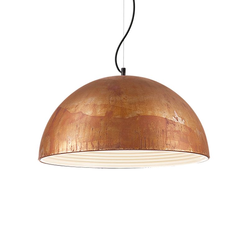 Foto van Ideal lux - folk - hanglamp - metaal - e27 - bruin