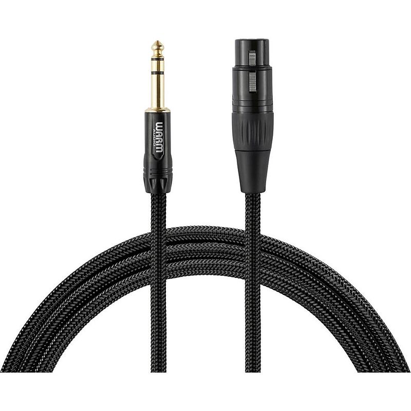 Foto van Warm audio premier series xlr verbindingskabel [1x xlr-bus - 1x jackplug male 6,3 mm] 0.90 m zwart