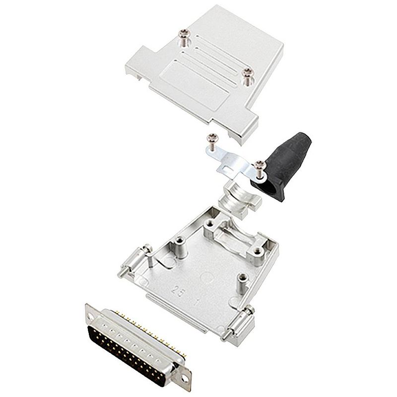 Foto van Encitech dtsl25-sjsrg-t-dbp-k 6355-0086-03 d-sub male connectorset 180 ° aantal polen: 25 soldeerkelk 1 stuk(s)