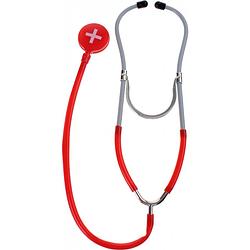 Foto van Toi-toys dokters stethoscoop 29 cm rood