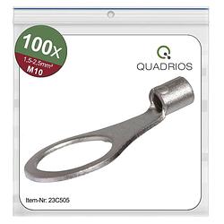 Foto van Quadrios 23c505 ringkabelschoen dwarsdoorsnede (max.): 2.5 mm² gat diameter: 10.5 mm ongeïsoleerd 100 stuk(s)