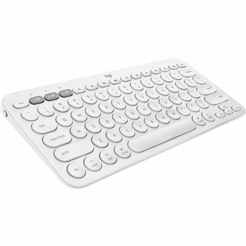 Foto van Logitech bluetooth toetsenbord k380 voor mac (wit)
