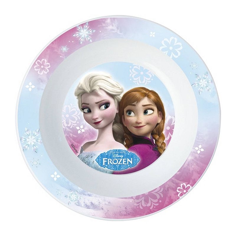 Foto van Frozen thema diepe ontbijt bordjes van 16 cm - ontbijtborden