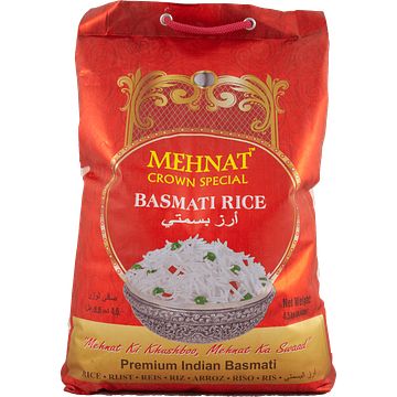 Foto van Mehnat crown special basmati rijst 4, 5kg bij jumbo