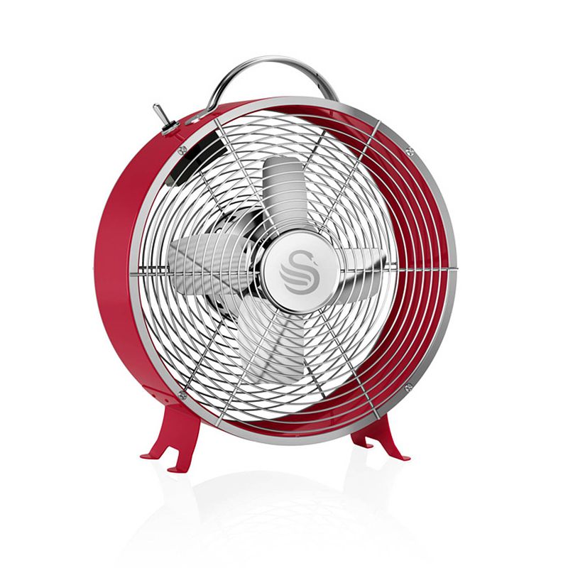 Foto van Swan retro tafelventilator 8 inch rood