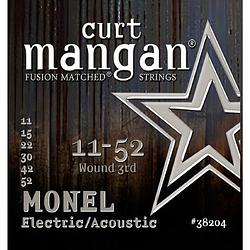 Foto van Curt mangan monel hex core 11-52 snarenset voor staalsnarige akoestische gitaar
