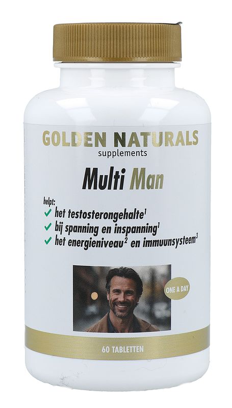 Foto van Golden naturals multi strong gold man tabletten