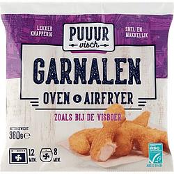 Foto van Puuur visch garnalen oven & airfryer 360g bij jumbo