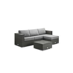 Foto van Feel home - alu wicker corner loungeset - messina i