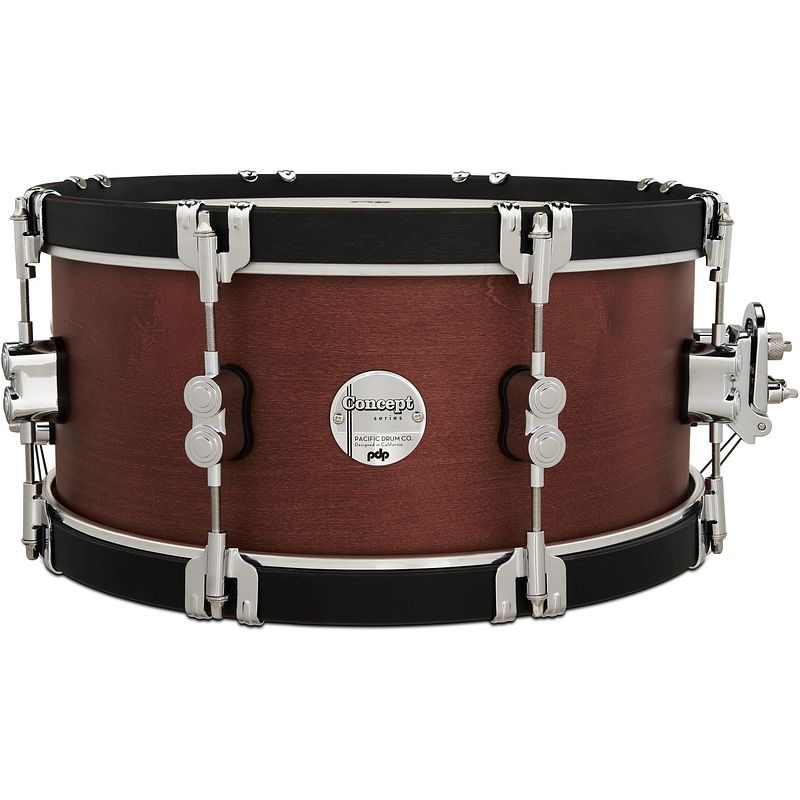 Foto van Pdp drums pdcc6514ssoe concept classic oxblood stain snaredrum 14 x 6.5 inch