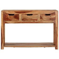 Foto van The living store houten consoletafel - acaciahout - 110 x 35 x 75 cm