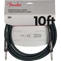 Foto van Fender professional series tweed cable sherwood green 3 meter limited edition