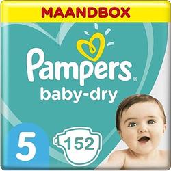 Foto van Pampers baby dry maat 5-152 luiers maandbox