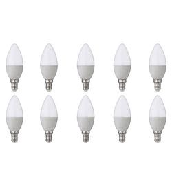 Foto van Led lamp 10 pack - e14 fitting - 4w - helder/koud wit 6400k