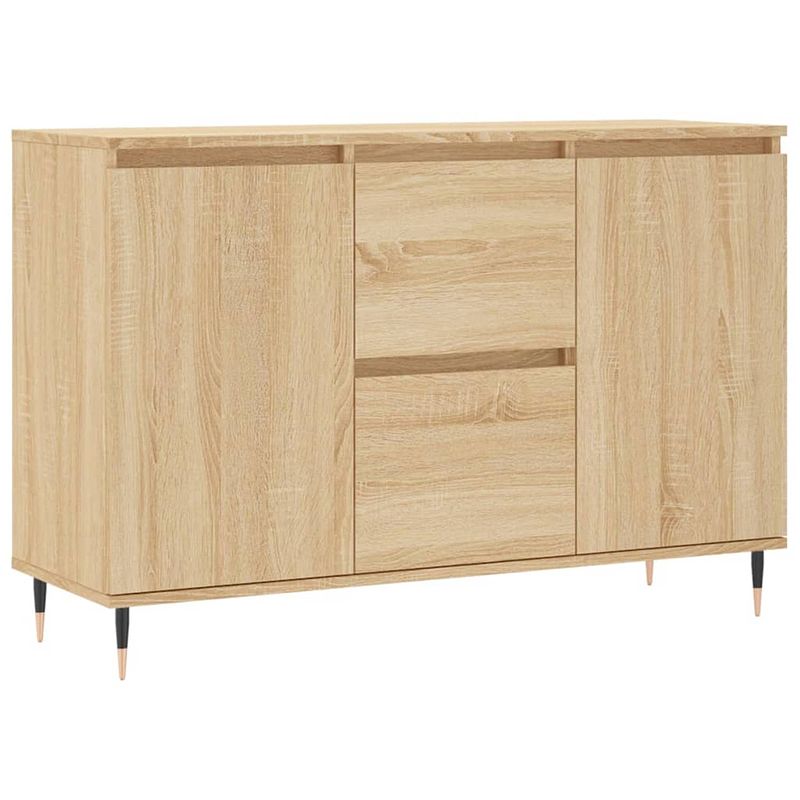 Foto van Vidaxl dressoir 104x35x70 cm bewerkt hout sonoma eikenkleurig