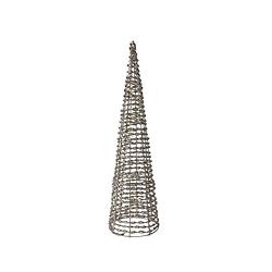 Foto van Lumineo - microled cone d19.5h78 cm goud/wwt kerst