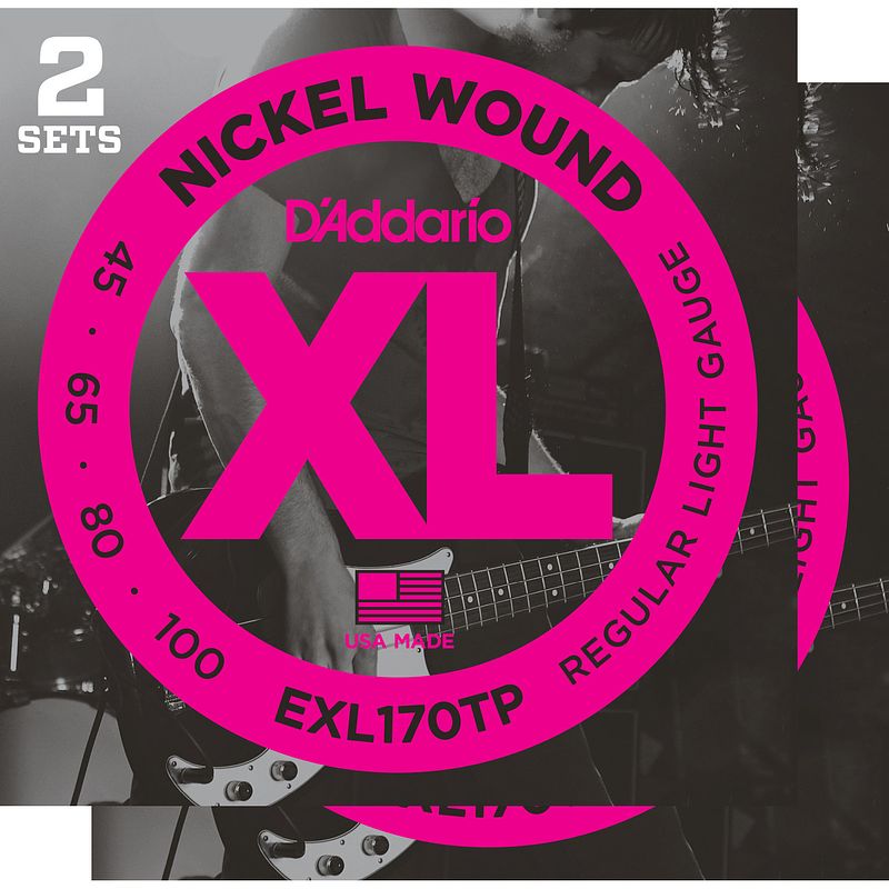 Foto van D'saddario exl170tp snarenset voor elektrische basgitaar (2 sets)