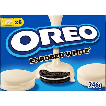 Foto van Oreo koekjes omhuld met witte chocolade 6 x 2 stuks 246g bij jumbo