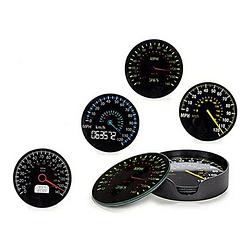 Foto van Onderzetters speedometer (4 onderdelen)