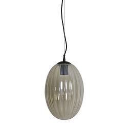 Foto van Light&living hanglamp ø23x31,5 cm jenny glas licht goud