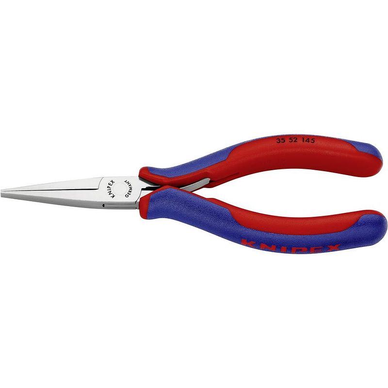 Foto van Knipex 35 52 145 elektronica en fijnmechanica platte tang recht 145 mm