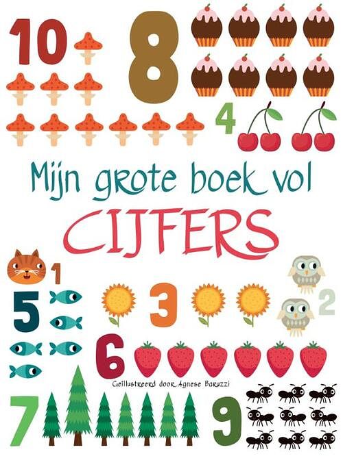 Foto van Mijn grote boek vol cijfers - mijn grote boek vol... - kartonboekje;kartonboekje (9789036644969)