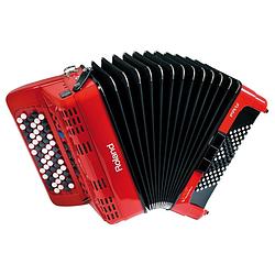 Foto van Roland fr-1xb rd v-accordion knoppenklavier rood