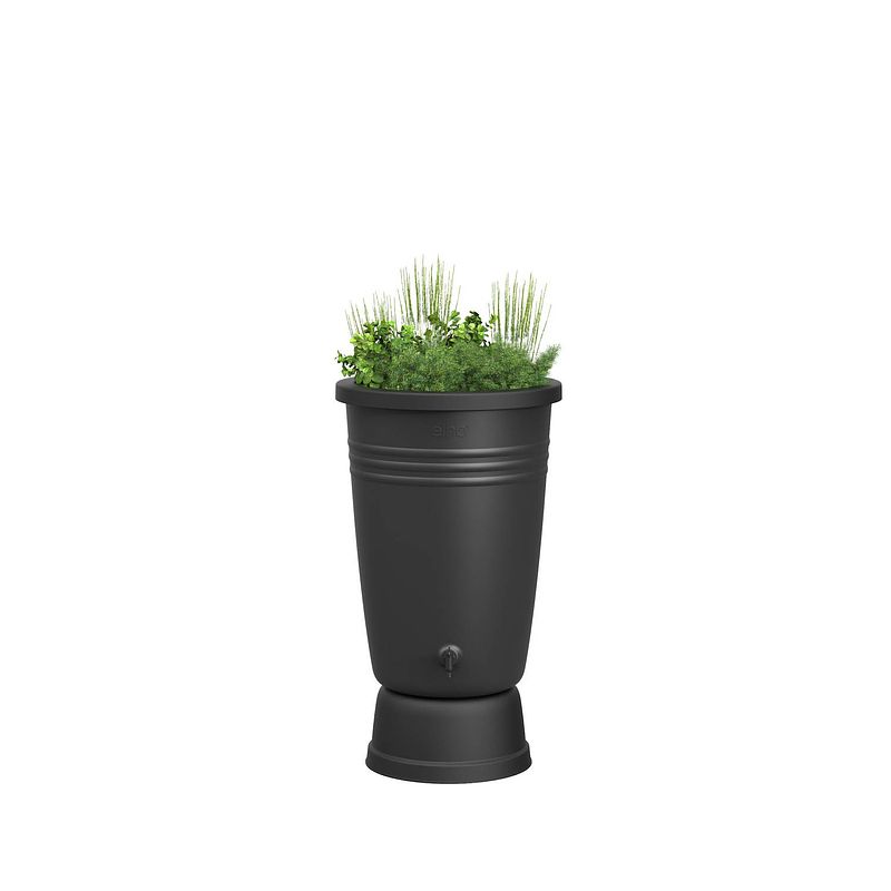 Foto van Green basics regenton plus 110ltr living black