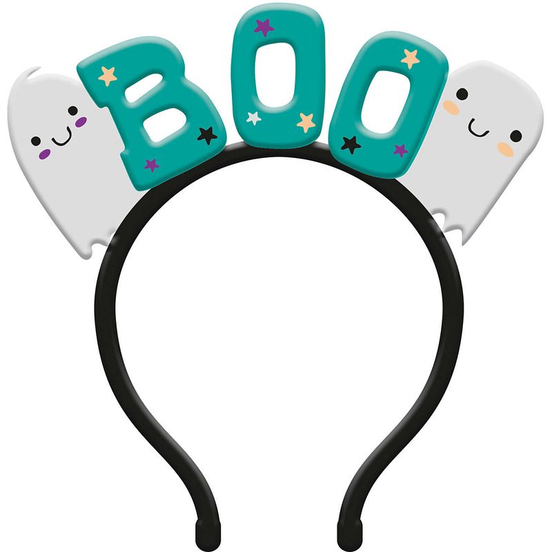 Foto van Folat halloween thema verkleed diadeem - one size - zwart/blauw - kinderen - verkleedhoofddeksels