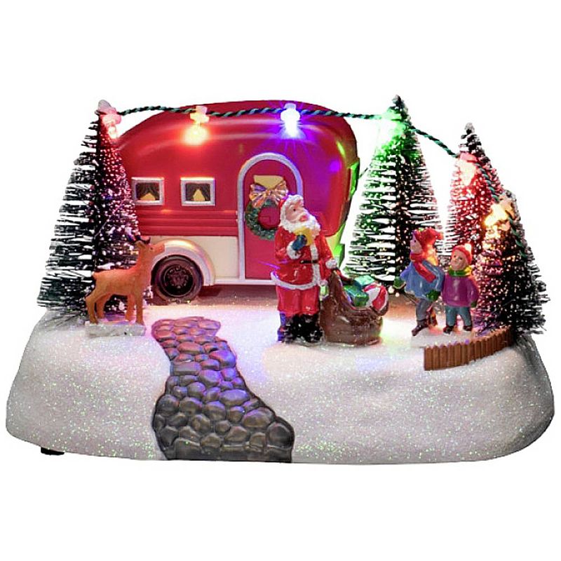 Foto van Konstsmide 4238-000 led-decor caravan met kerstman meerkleurig led bont