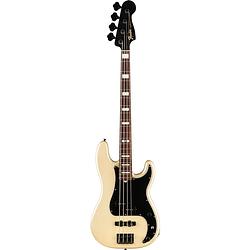 Foto van Fender duff mckagan deluxe precision bass rw white pearl elektrische basgitaar met gigbag