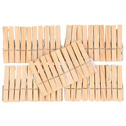 Foto van 150x houten wasknijpers 7,5 cm - knijpers