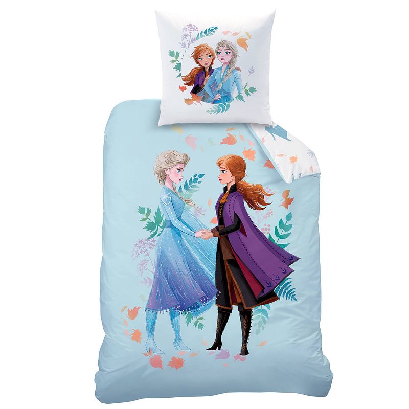 Foto van Disney frozen dekbedovertrek sisters - eenpersoons - 140 x 200 cm - katoen