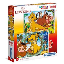 Foto van Clementoni legpuzzel the lion king 60 stukjes 2 stuks