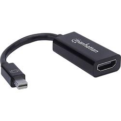 Foto van Manhattan 151528 mini-displayport adapter [1x mini-displayport stekker - 1x hdmi-bus] zwart 12.00 cm